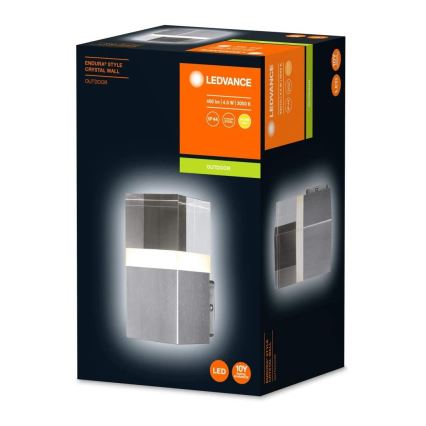 Ledvance - LED Utomhus Väggbelysning Kristall 1xLED/4,5W/230V IP44
