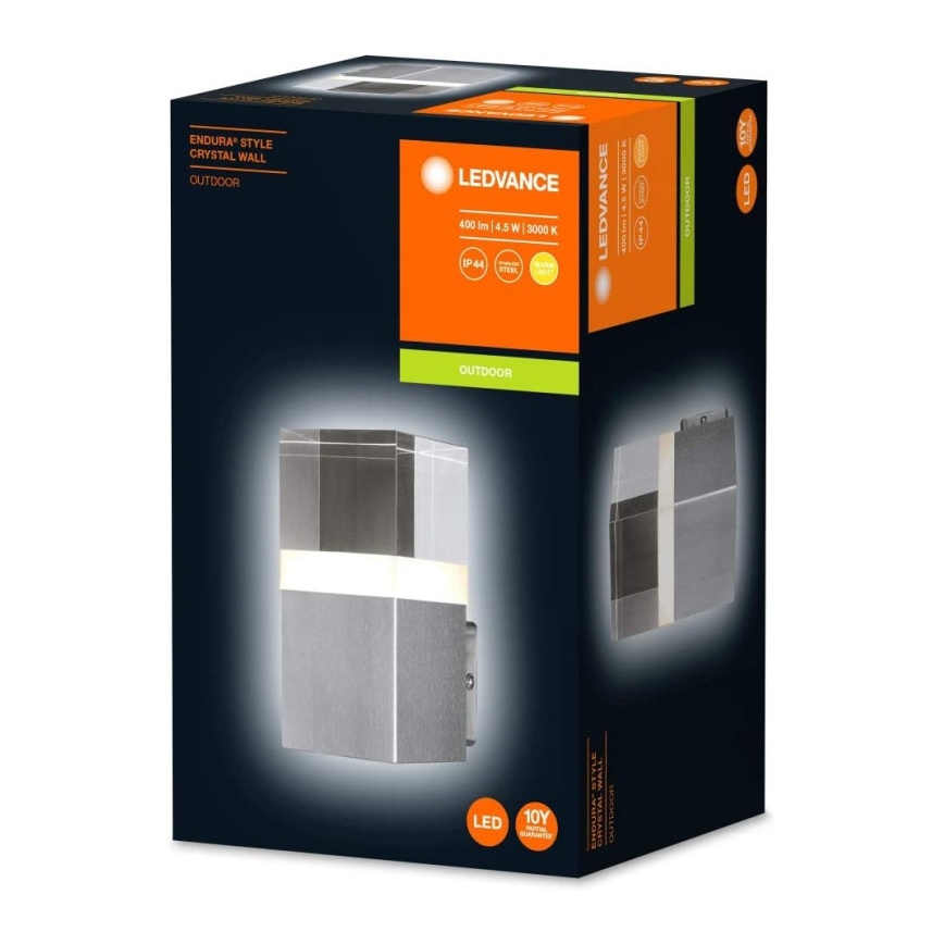 Ledvance - LED Utomhus Väggbelysning Kristall 1xLED/4,5W/230V IP44