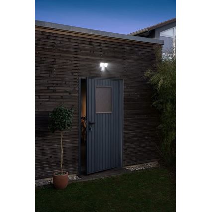 Ledvance - LED Utomhus Väggbelysning med sensor SPOT 2xLED/8W/230V IP55