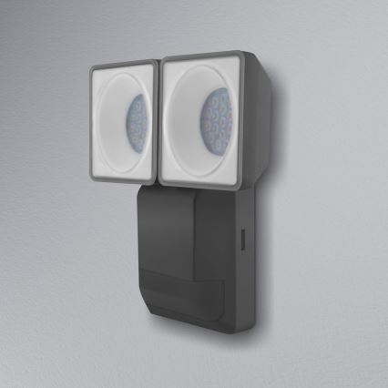 Ledvance - LED Utomhus Väggbelysning med sensor SPOT 2xLED/8W/230V IP55