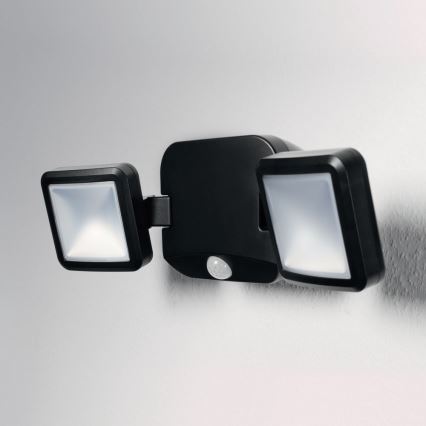 Ledvance - LED Utomhus vägglampa med sensor BATTERY 2xLED/10W/4xD IP54