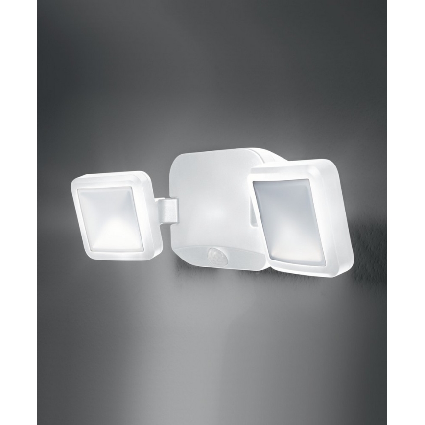 Ledvance - LED Utomhus vägglampa med sensor BATTERY 2xLED/10W/4xD IP54