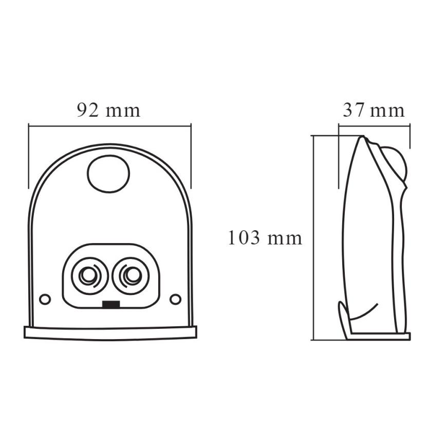 Ledvance - LED Utomhus vägglampa med sensor DOORLED LED/1W/3xAA IP54