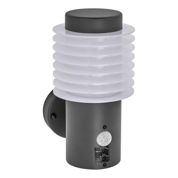 Ledvance - LED Utomhus vägglampa med sensor ENDURA RONDO LED/9,5W/230V IP44 antracit