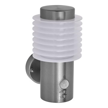 Ledvance - LED Utomhus vägglampa med sensor ENDURA RONDO LED/9,5W/230V IP44 krom