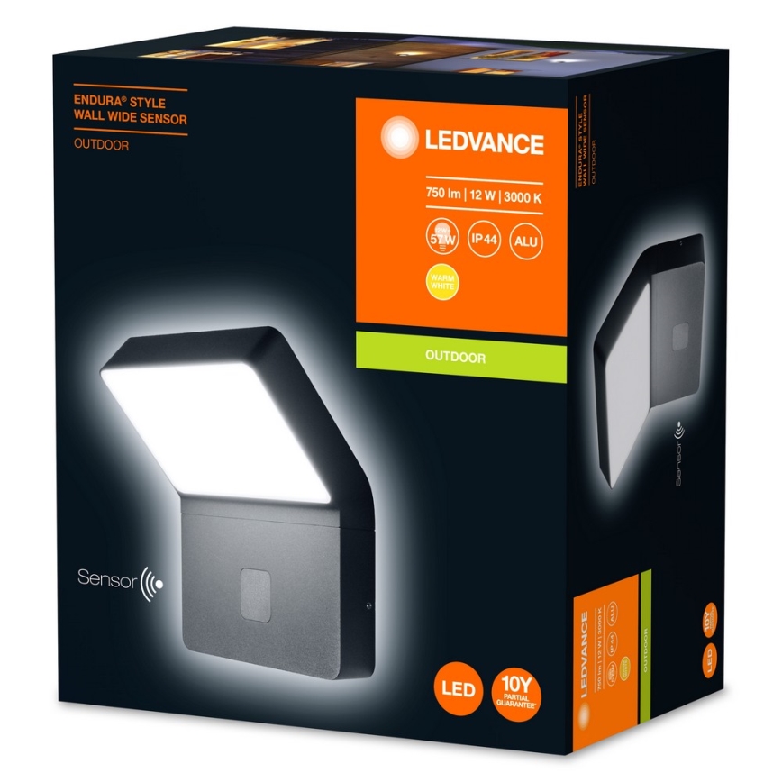 Ledvance - LED Utomhusbelysning med sensor ENDURA LED/12W/230V IP44