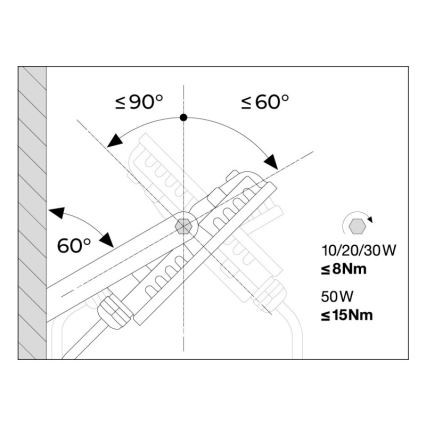 Ledvance - LED Utomhusstrålkastare med sensor FLOODLIGHT LED/30W/230V 6500K IP65