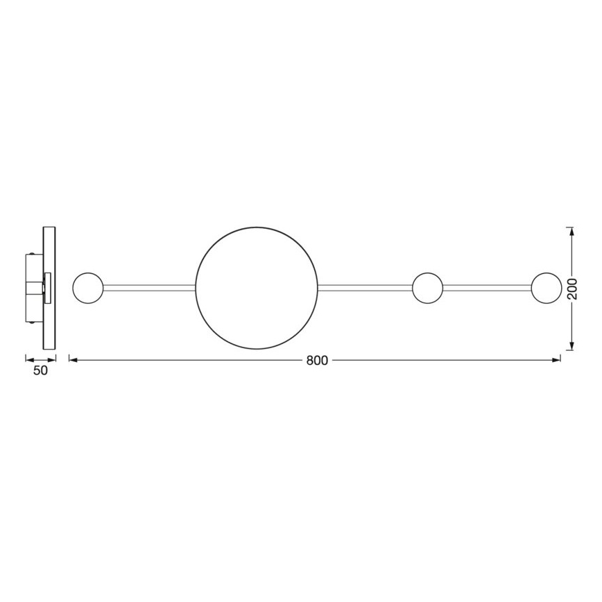 Ledvance - LED väggbelysning DECOR WOOD LED/6W/230V