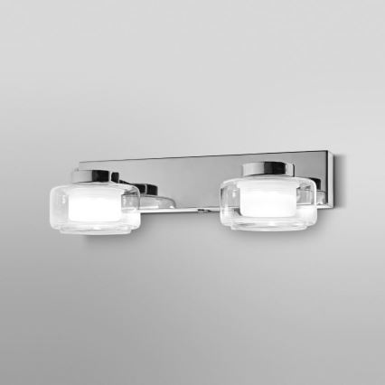 Ledvance - LED Vägglampa för badrum ORBIS FLAME 2xLED/5,5W/230V 3000/4000K IP44 krom