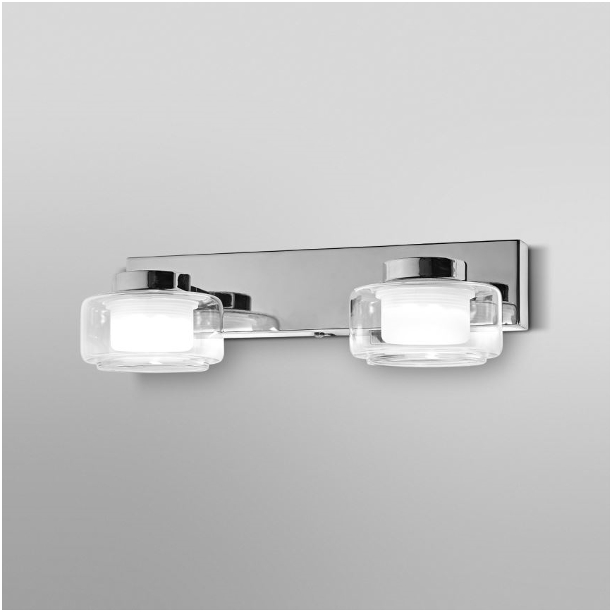 Ledvance - LED Vägglampa för badrum ORBIS FLAME 2xLED/5,5W/230V 3000/4000K IP44 krom