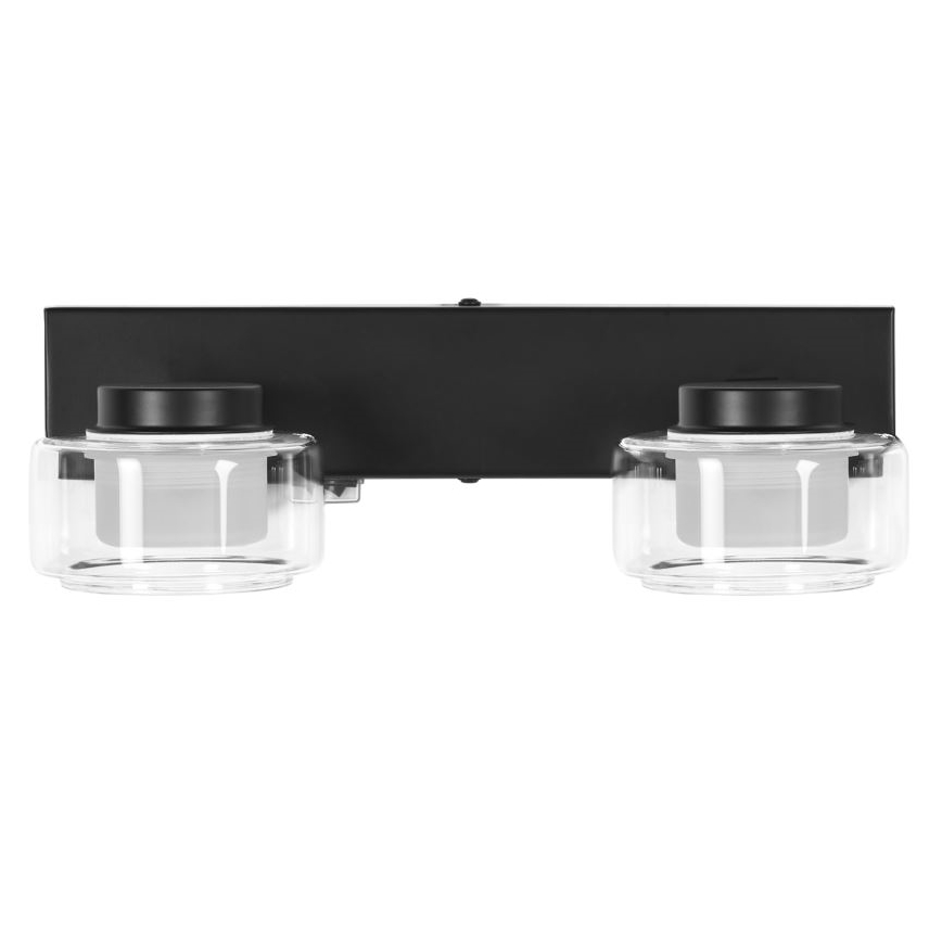 Ledvance - LED Vägglampa för badrum ORBIS FLAME 2xLED/5,5W/230V 3000/4000K IP44 svart
