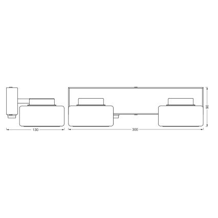 Ledvance - LED Vägglampa för badrum ORBIS FLAME 2xLED/5,5W/230V 3000/4000K IP44 svart