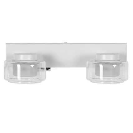 Ledvance - LED Vägglampa för badrum ORBIS FLAME 2xLED/5,5W/230V 3000/4000K IP44 vit