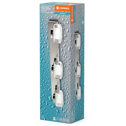 Ledvance-LED Vägglampa för badrum ORBIS FLAME 3xLED/5,5W/230V IP44 krom