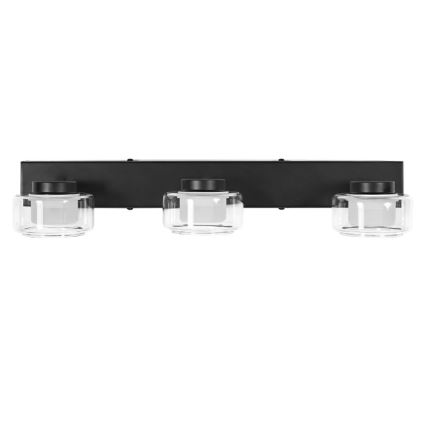 Ledvance - LED Vägglampa för badrum ORBIS FLAME 3xLED/5,5W/230V 3000/4000K IP44 svart