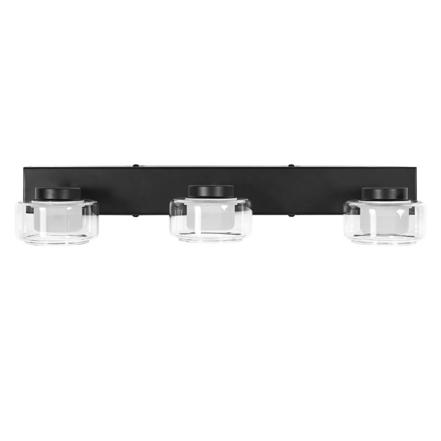 Ledvance - LED Vägglampa för badrum ORBIS FLAME 3xLED/5,5W/230V 3000/4000K IP44 svart