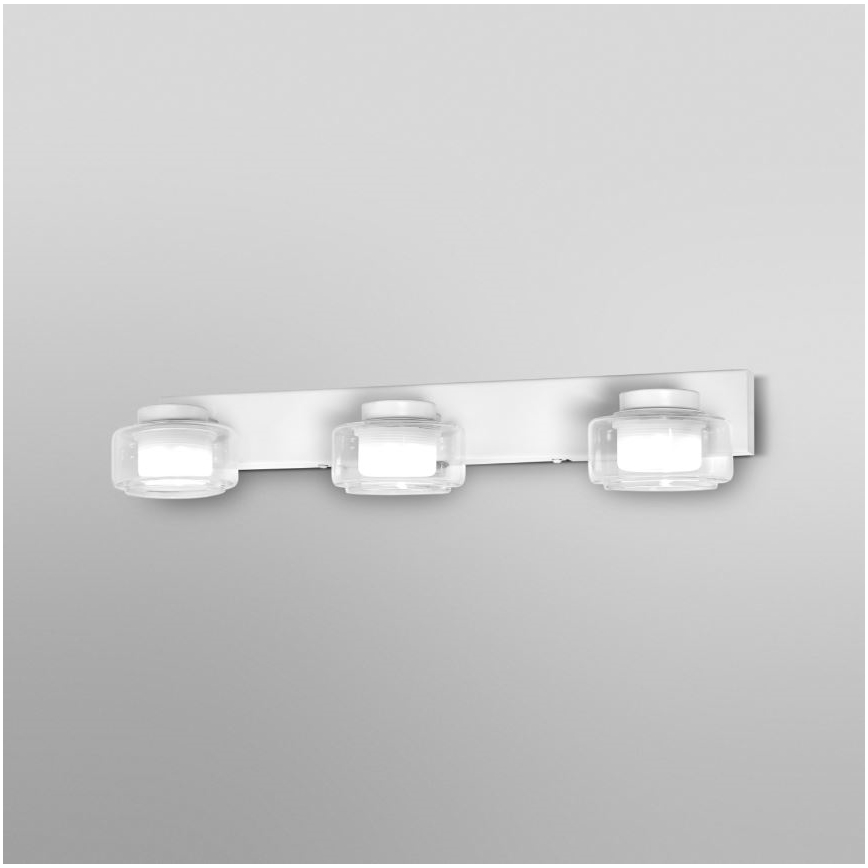Ledvance - LED Vägglampa för badrum ORBIS FLAME 3xLED/5,5W/230V 3000/4000K IP44 vit