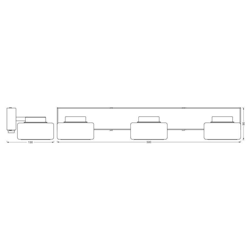 Ledvance - LED Vägglampa för badrum ORBIS FLAME 3xLED/5,5W/230V 3000/4000K IP44 vit