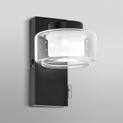 Ledvance - LED Vägglampa för badrum ORBIS FLAME LED/5,5W/230V 3000/4000K IP44 svart