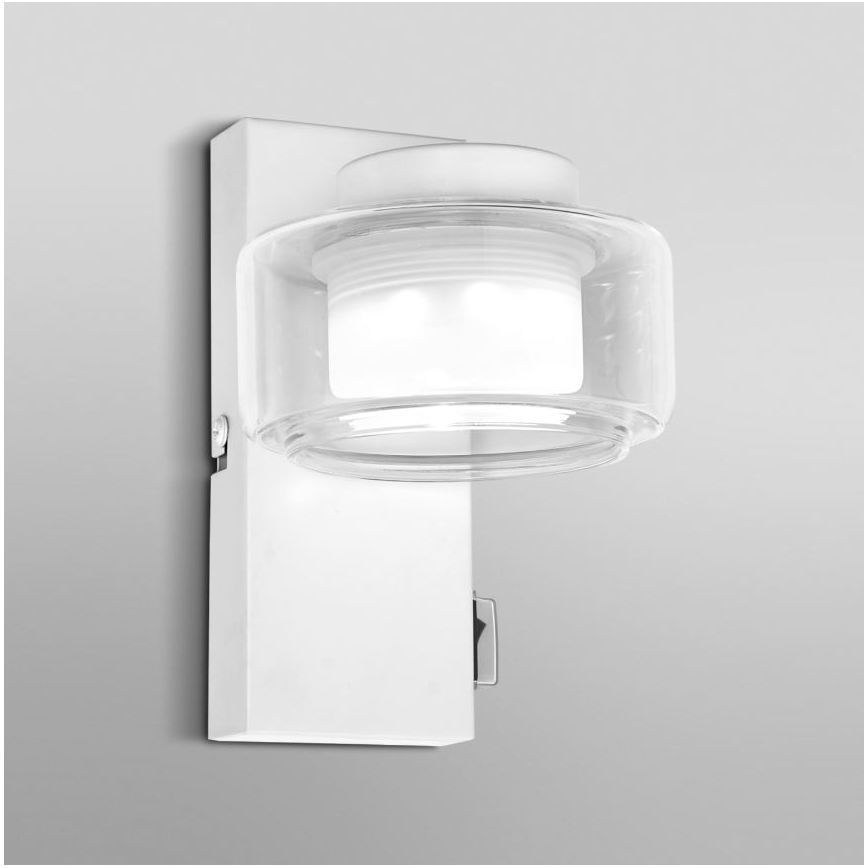 Ledvance - LED Vägglampa för badrum ORBIS FLAME LED/5,5W/230V 3000/4000K IP44 vit
