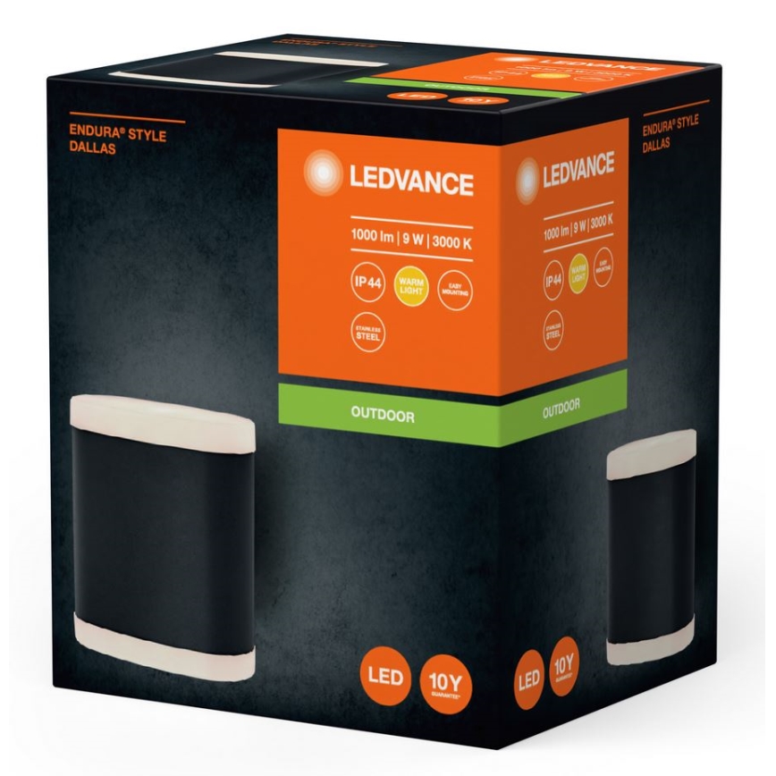 Ledvance - LED vägglampa för utomhusbruk ENDURA STYLE DALLAS LED/9W/230V IP44