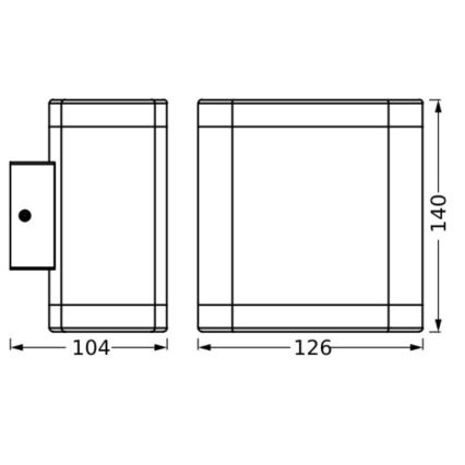 Ledvance - LED vägglampa för utomhusbruk ENDURA STYLE DALLAS LED/9W/230V IP44