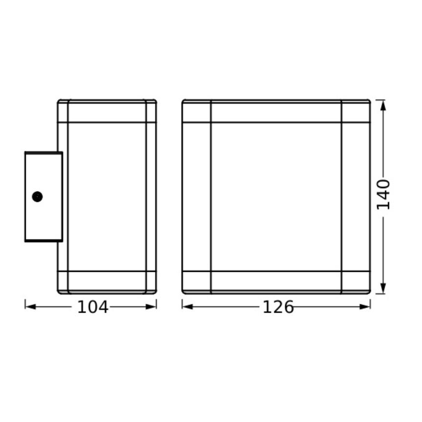 Ledvance - LED vägglampa för utomhusbruk ENDURA STYLE DALLAS LED/9W/230V IP44