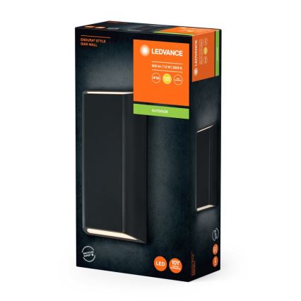 Ledvance - LED vägglampa för utomhusbruk ENDURA STYLE IDAR 2xLED/3,75W/230V IP65