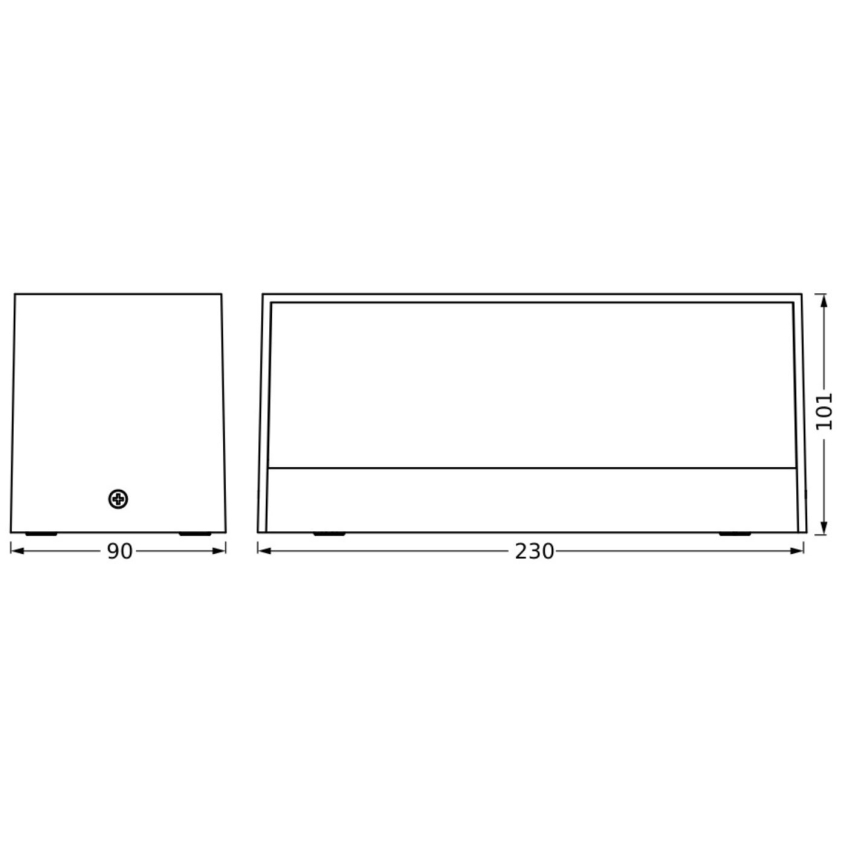 Ledvance - LED vägglampa för utomhusbruk ENDURA STYLE IDRI 2xLED/6,25W/230V IP65