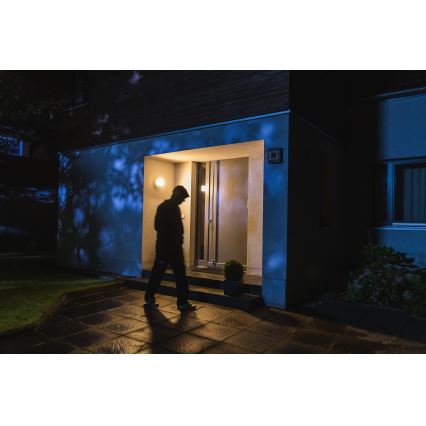 Ledvance - Utomhus LED vägglampa  med sensor  Data kontakt  kamerou SMART+ LED/15W/230V Wi-Fi IP44