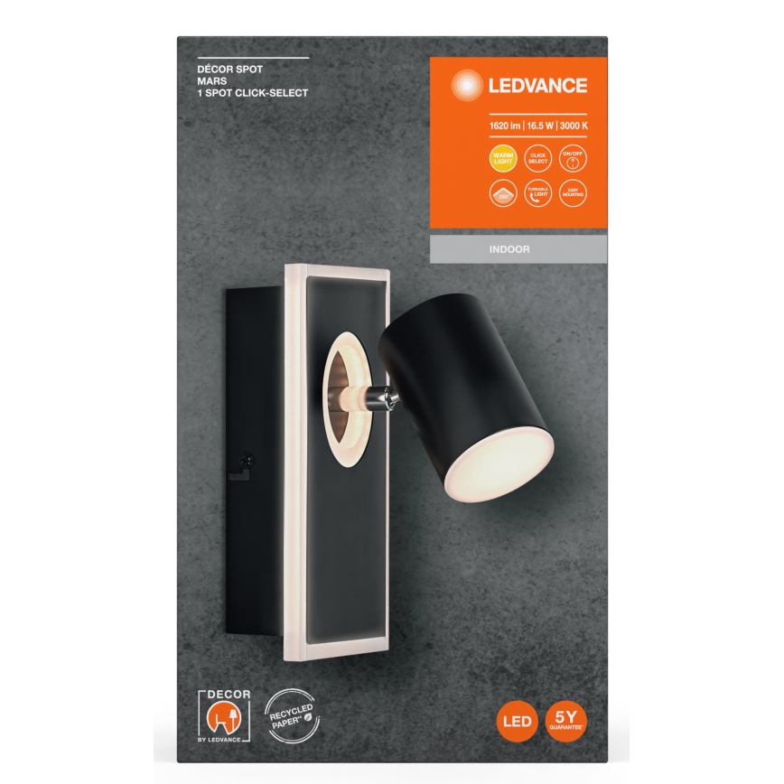 Ledvance - LED väggspotlight DECOR MARS LED/16,5W/230V
