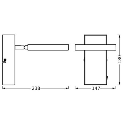 Ledvance - LED väggspotlight DECOR SATURN LED/11W/230V 3000/4200/6500K