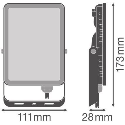 Ledvance - LED Väggstrålkastare för utomhusbruk FLOODLIGHT LED/20W/230V 4000K IP65
