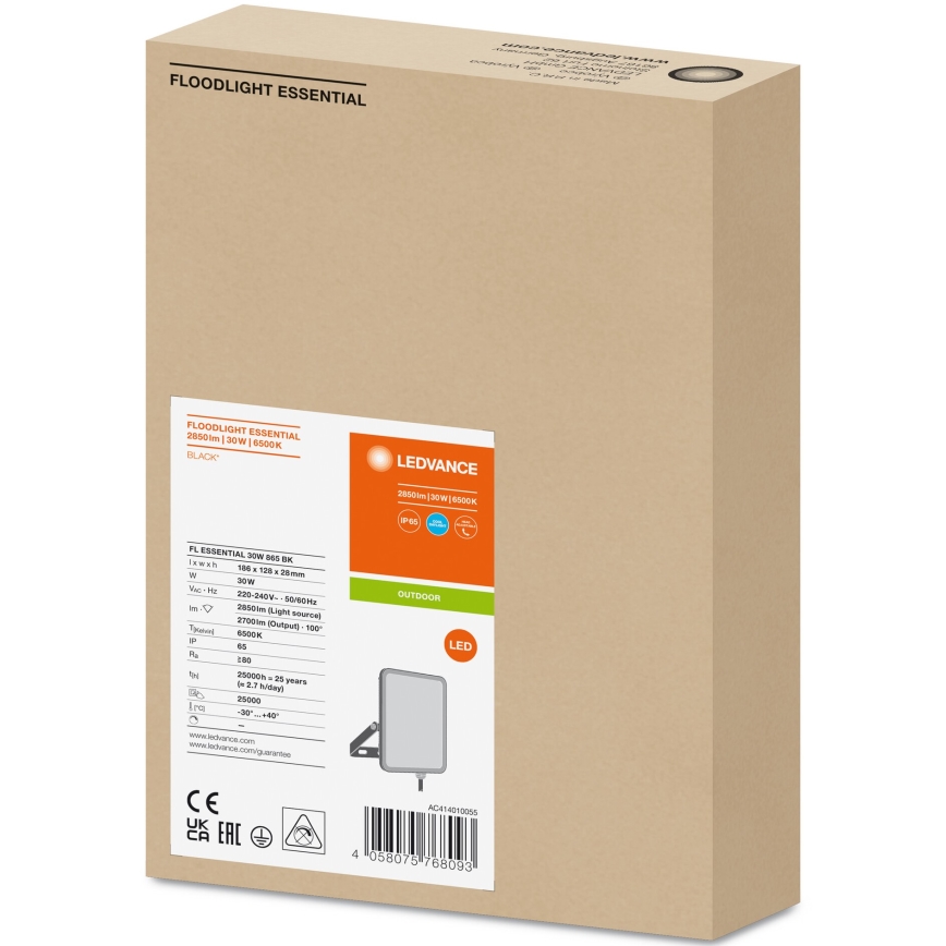 Ledvance - LED Väggstrålkastare för utomhusbruk FLOODLIGHT LED/30W/230V 6500K IP65