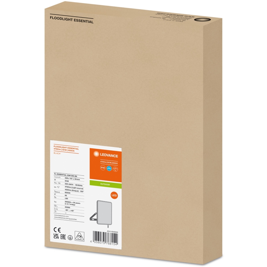 Ledvance - LED Väggstrålkastare för utomhusbruk FLOODLIGHT LED/50W/230V 6500K IP65