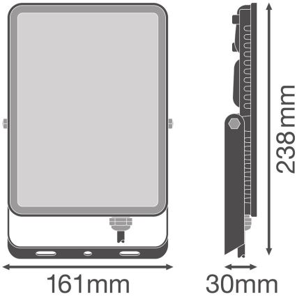 Ledvance - LED Väggstrålkastare för utomhusbruk FLOODLIGHT LED/50W/230V 6500K IP65