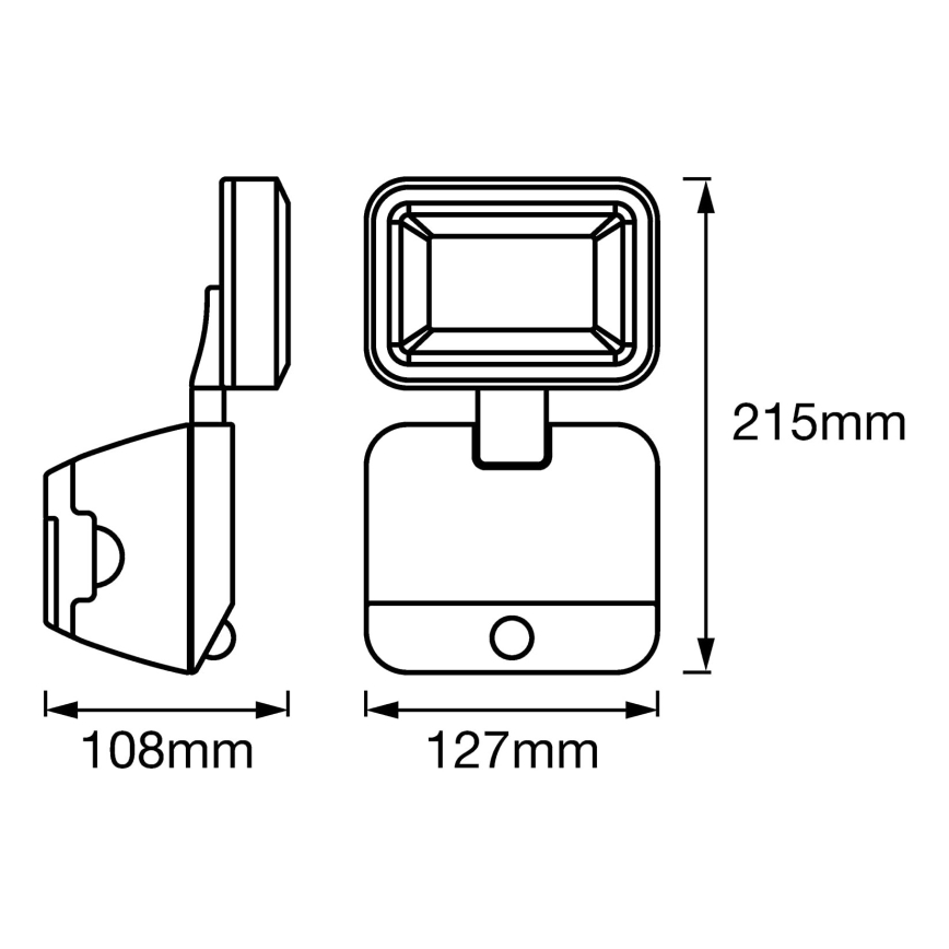 Ledvance - LED Väggstrålkastare för utomhusbruk med sensor SPOTLIGHT LED/4W/4xD IP54