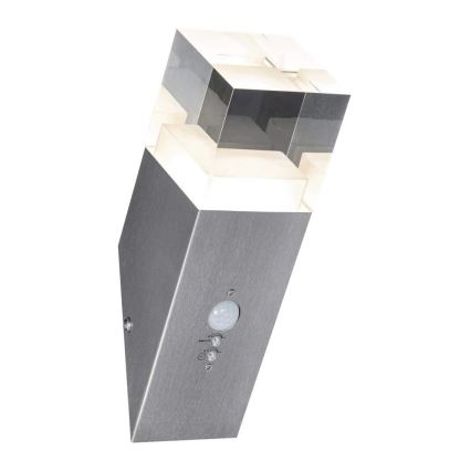 Ledvance - LEDUtomhus Väggbelysning med sensor Kristall 1xLED/5W/230V IP44