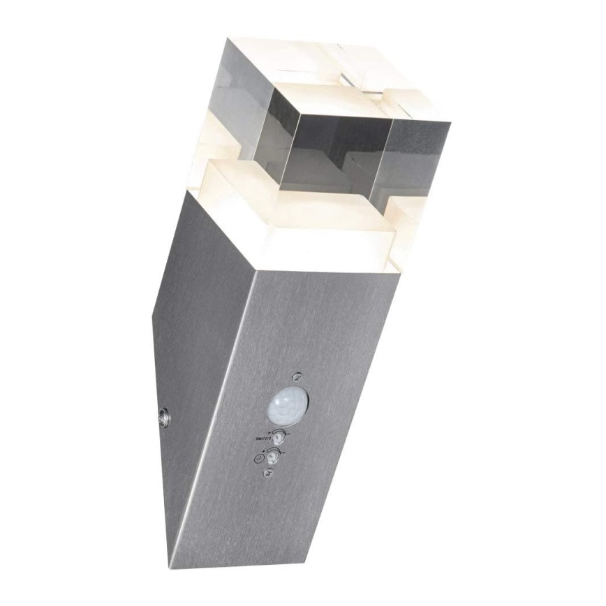 Ledvance - LEDUtomhus Väggbelysning med sensor Kristall 1xLED/5W/230V IP44