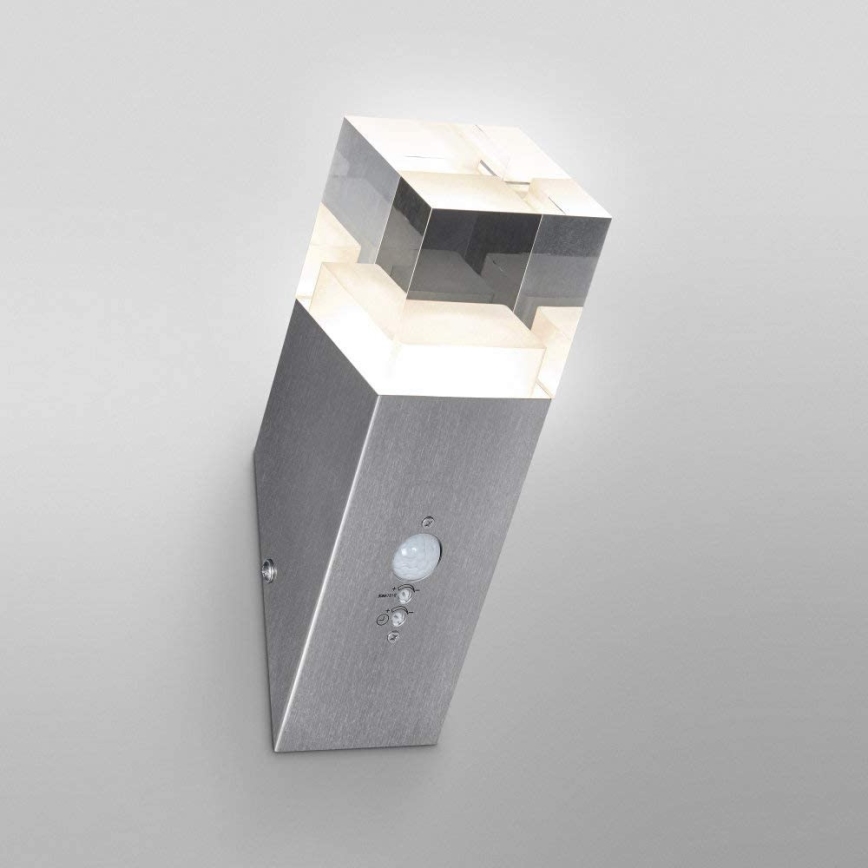 Ledvance - LEDUtomhus Väggbelysning med sensor Kristall 1xLED/5W/230V IP44