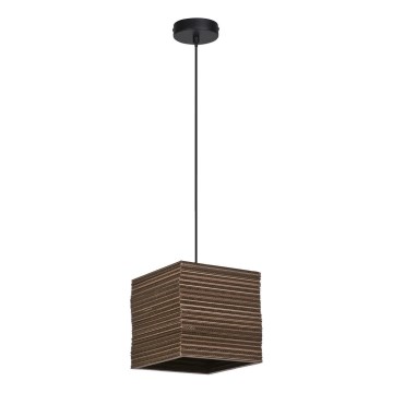 Ledvance - Ljuskrona med textilsladd DECOR CARDBOARD 1xE27/15W/230V 25x25 cm
