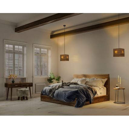 Ledvance - Ljuskrona med textilsladd DECOR CARDBOARD 1xE27/15W/230V 25x25 cm
