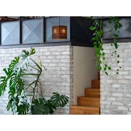 Ledvance - Ljuskrona med textilsladd DECOR CARDBOARD 1xE27/15W/230V 25x25 cm