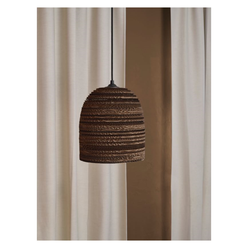 Ledvance - Ljuskrona med textilsladd DECOR CARDBOARD 1xE27/15W/230V diameter 25 cm