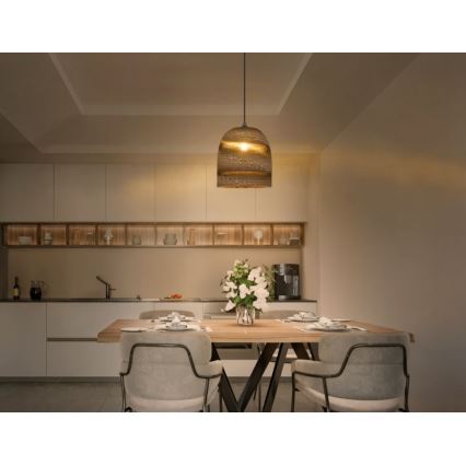 Ledvance - Ljuskrona med textilsladd DECOR CARDBOARD 1xE27/15W/230V diameter 25 cm