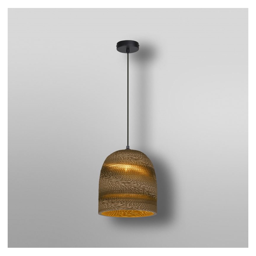 Ledvance - Ljuskrona med textilsladd DECOR CARDBOARD 1xE27/15W/230V diameter 25 cm