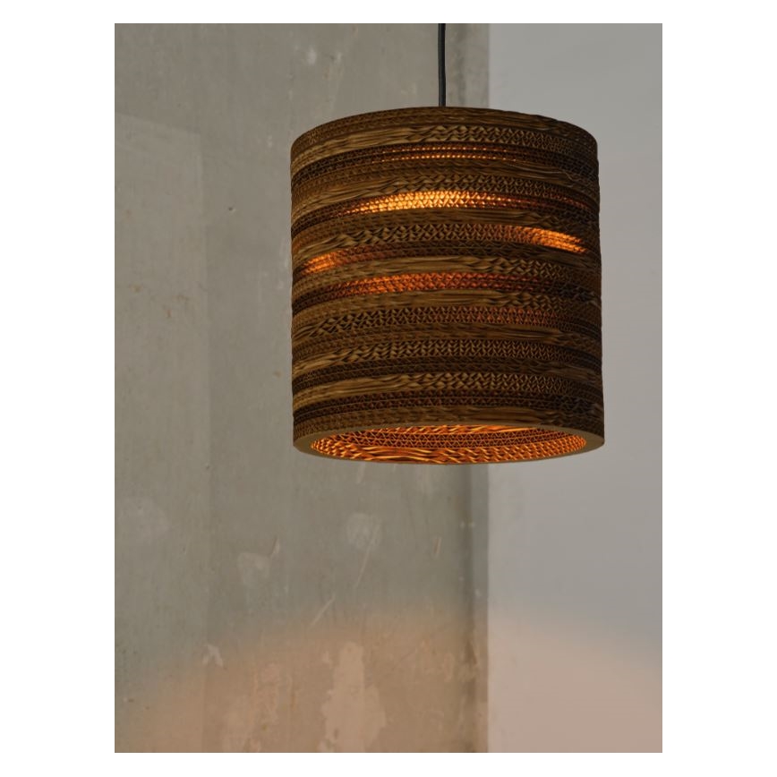 Ledvance - Ljuskrona med textilsladd DECOR CARDBOARD 1xE27/15W/230V diameter 25 cm