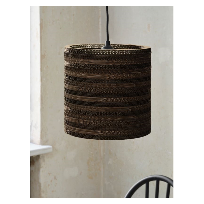 Ledvance - Ljuskrona med textilsladd DECOR CARDBOARD 1xE27/15W/230V diameter 25 cm