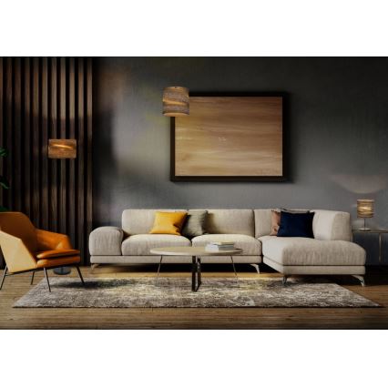 Ledvance - Ljuskrona med textilsladd DECOR CARDBOARD 1xE27/15W/230V diameter 25 cm