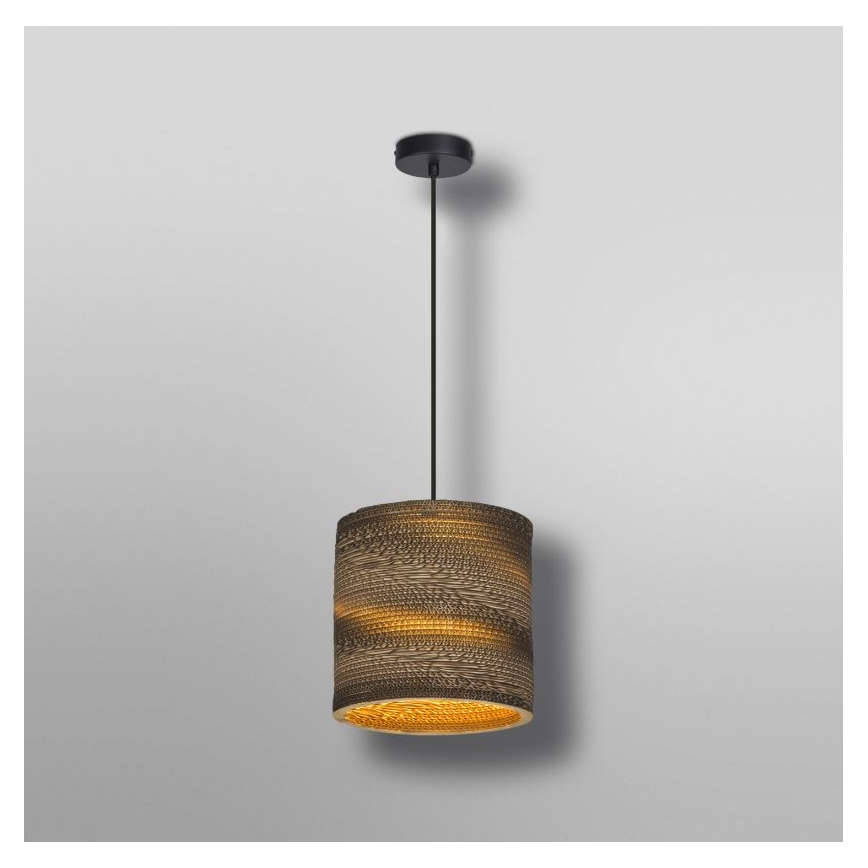 Ledvance - Ljuskrona med textilsladd DECOR CARDBOARD 1xE27/15W/230V diameter 25 cm